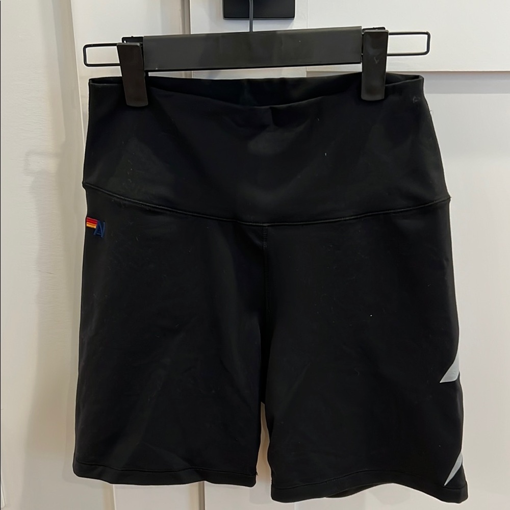 Black Athletic Shorts with Logo